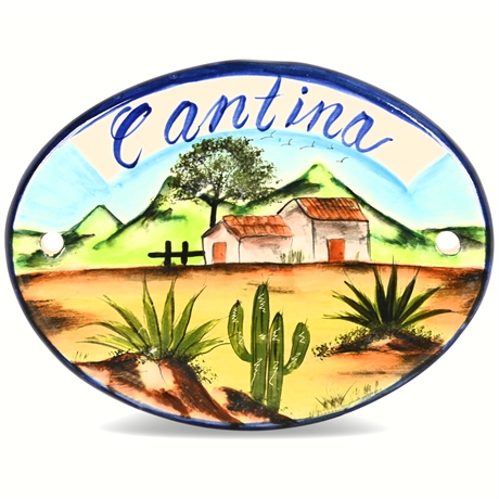 Talavera "Cantina" Sign