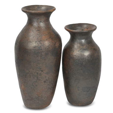 Pair Floor Standing Vases