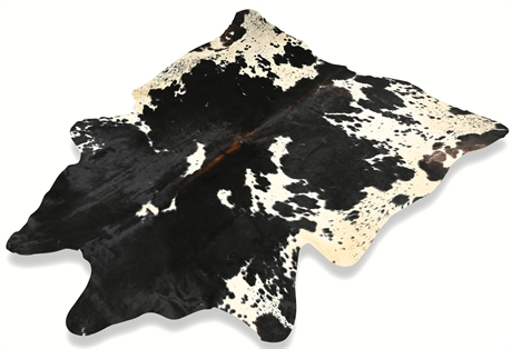 Tricolor Cowhide Rug (Mainly Dark Tones)