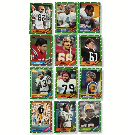 1986 Topps Football Card Collection