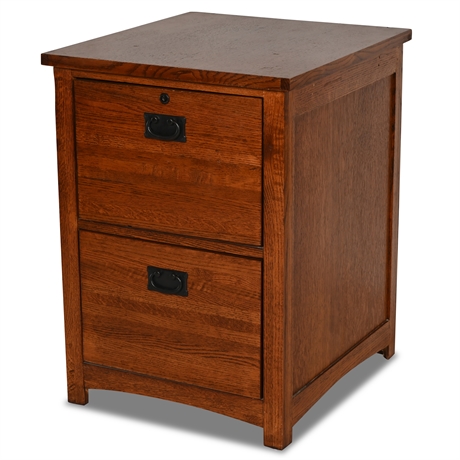 Mission Style 2 Drawer Cabinet