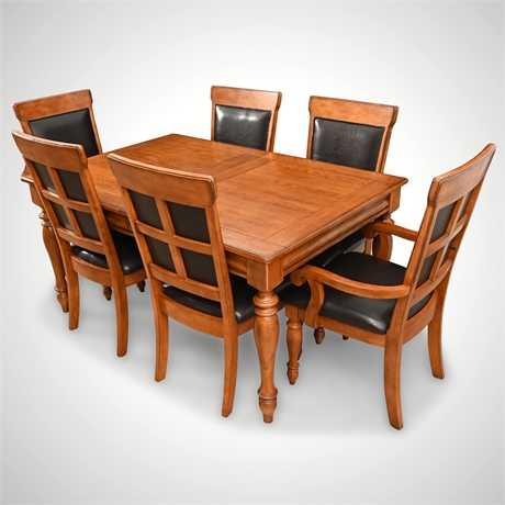 Contemporary Rustic Dining Set