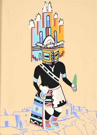 Hemis Niman Kachina Silkscreen — Eukabi Pubrs., Albuquerque NM