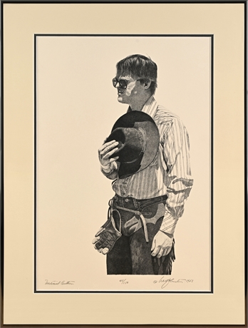 Walt Johnston "National Anthem" — Lithograph #45/150, 1983