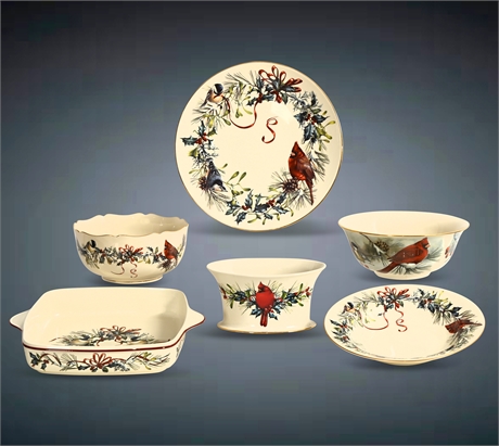 Lenox "Winter Greetings" Serving Pieces