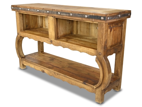 Rustic Ox Yoke Entry/Console Table