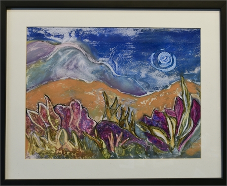 "Landscape Under Moon" by Lois Smith