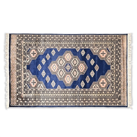 Pakistan Hand-Knotted Silk Mori Jaipur Rug – 4’ x 6’1”