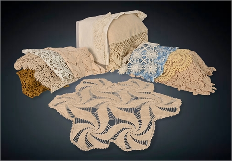 Crocheted Runners, Table Cloths, Doilies