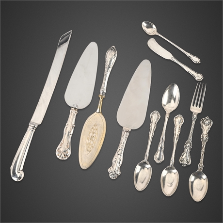 7.79 Troy Oz Sterling Silver Flatware & Serving Pieces, 11-Piece Lot