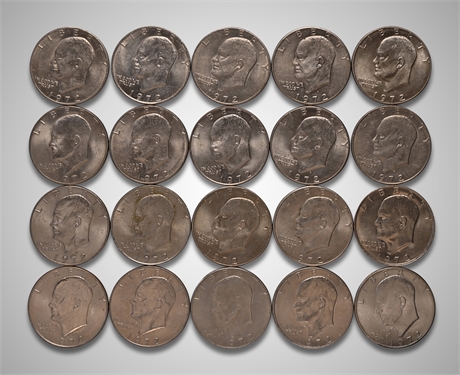 1972 (20) Eisenhower Dollars