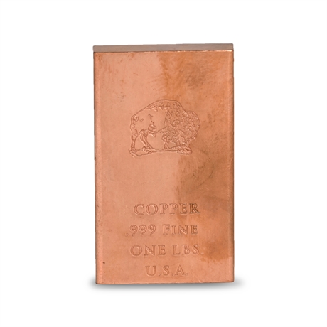 1 Lb .999 Copper Bar