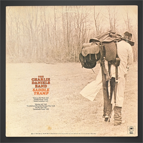 Charlie Daniels Band Saddle Tramp LP — 1976 Epic PE 34150, Gatefold