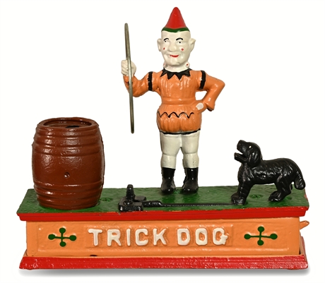 Cast Iron "Trick Dog" Mechanical Bank