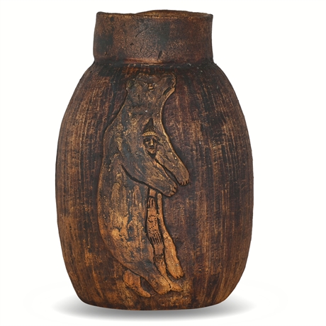 Shirley M. Brauker Chippewa Bear Vase