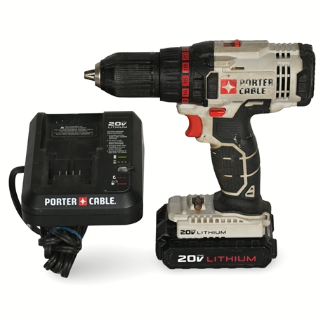 Porter Cable 20v Lithium Cordless Drill