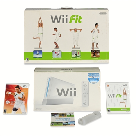 Nintendo Wii Console Bundle with Wii™ Sports, Wii Fit Balance Board+