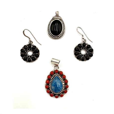 Navajo Sterling Pendants (2)