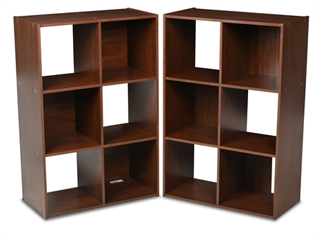 Pair Cube Bookcases