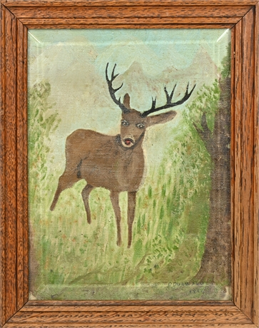 1924 P. Dunwald 'Rudolph' Painting
