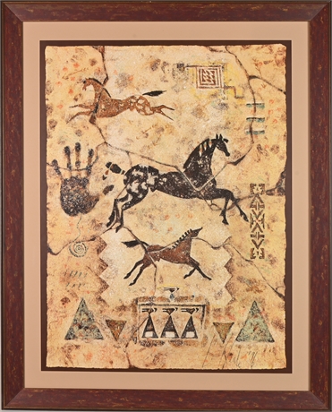 Cecilia Henle 'Tlaloc's Tribe' Framed Print