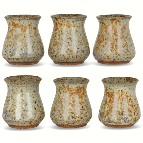 Set of 6 Stoneware Wine Cups