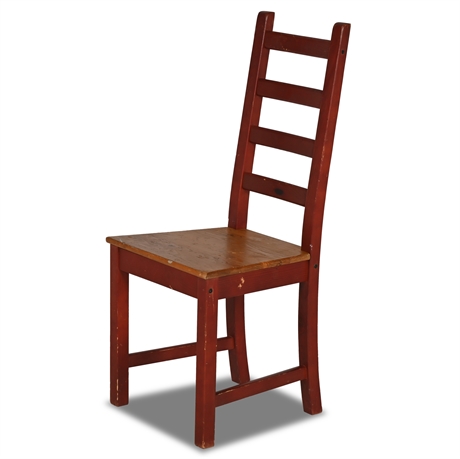 Solid Pine Ladder Back Chair