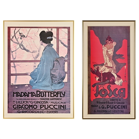 Tosca & Madama Butterfly Framed Prints