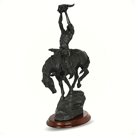 Buck McCain “Prayer to the Healing Spirit” Bronze Sculpture, 1988