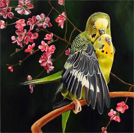 Love Birds Acrylic Painting