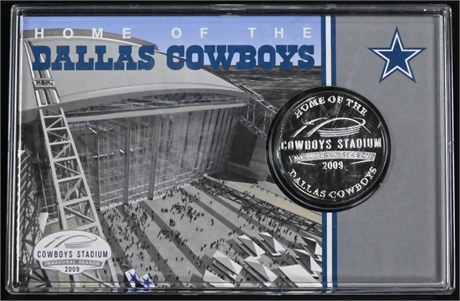 Silver Overlay Medallion Dallas Cowboys Stadium