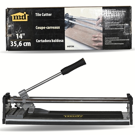 M-D 14" Tile Cutter #49194 – With Original Box