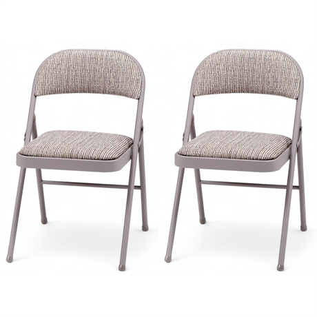 2-Pack Deluxe Padded Folding Chairs by Orren Ellis – Indoor/Outdoor