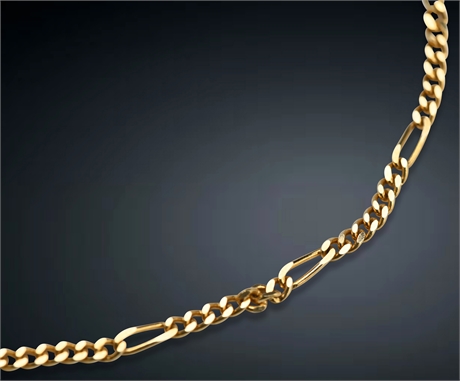 18k Figaro Bracelet/Anklet