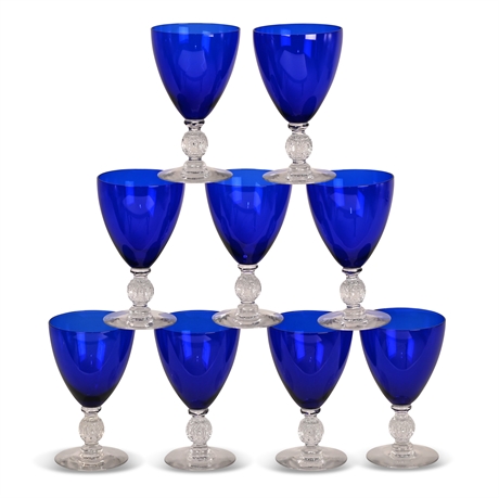 Water Goblets: Aurora Cobalt Blue by CAMBRIDGE