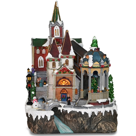 Holiday Living Animated Church Scene