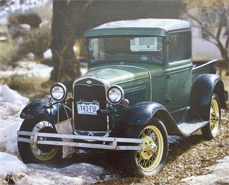 "Model A Ford", 16" X 20" Photograph, Printed on Canvas, by Lane Scott