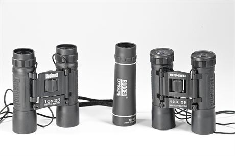 (2) Bushnell Binoculars with Case