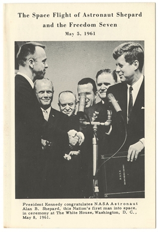Alan Shepard Signed 1962 Dartmouth Commencement Ticket with Freedom 7 Program
