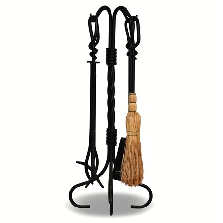 Custom Wrought Iron Fireplace Tools