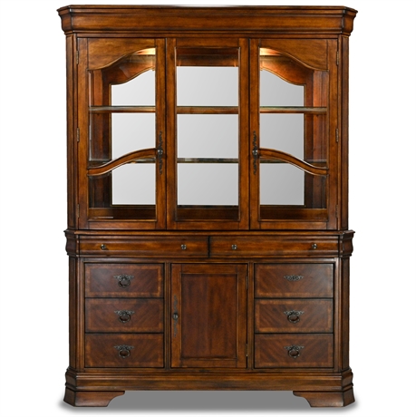 Lighted China Cabinet & Hutch
