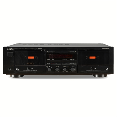 Denon DRW-750 Stereo Double Cassette Deck – Japan, HX Pro, Fully Functional