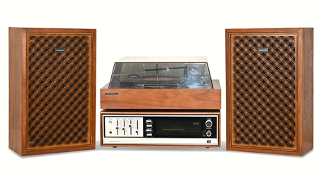 Vintage Panasonic Tuner, Turntable and Speakers