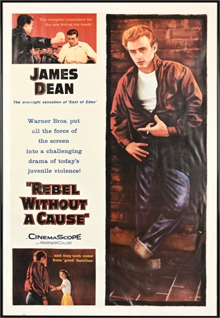 James Dean 'Rebel Without a Cause' Repro Movie Poster