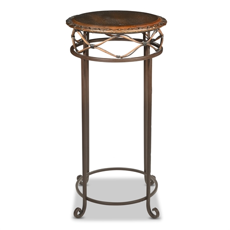 Iron & Wood Plant Stand