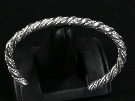 Twisted Sterling Silver Cuff