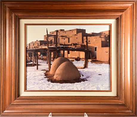 Taos Pueblo Framed Photograph