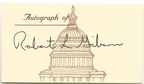 Robert L. "Hoot" Gibson Signed Autograph — Space Shuttle Commander, Astronaut