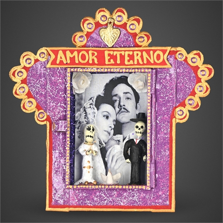 Cielito Lindo Estudio “Amor Eterno” Mexican Folk Art Nicho