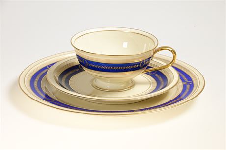 Rosenthal Ivory Cobalt and Gold